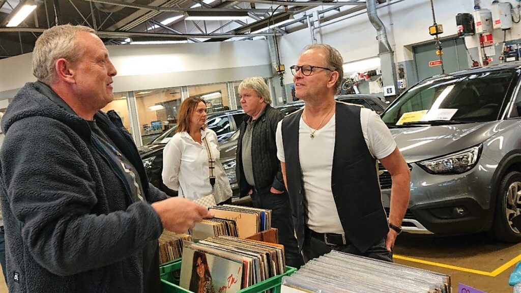 Arrangør Finn Friis ved en tidligere plademesse på Bilhuset. Arkivfoto: Fjodor Pedersen.