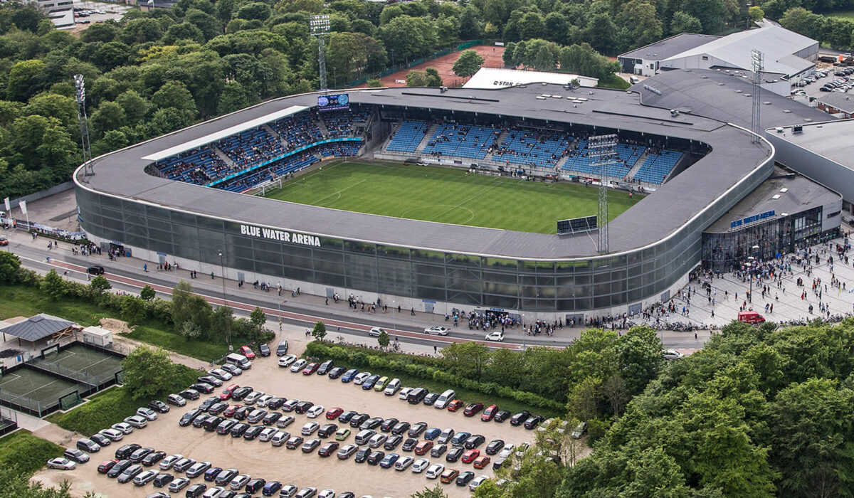 Blue Water Arena. Pressefoto.