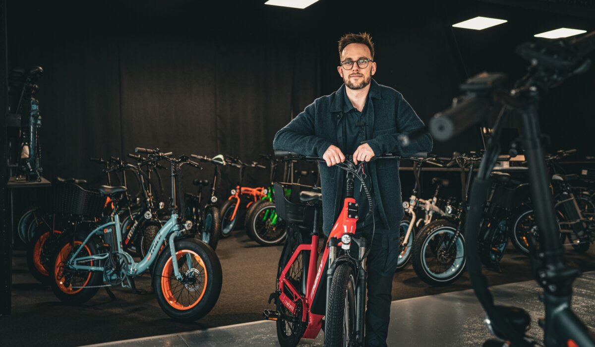 Emil Maigaard med den nye model, Energy Foto: Fjodor Pedersen.