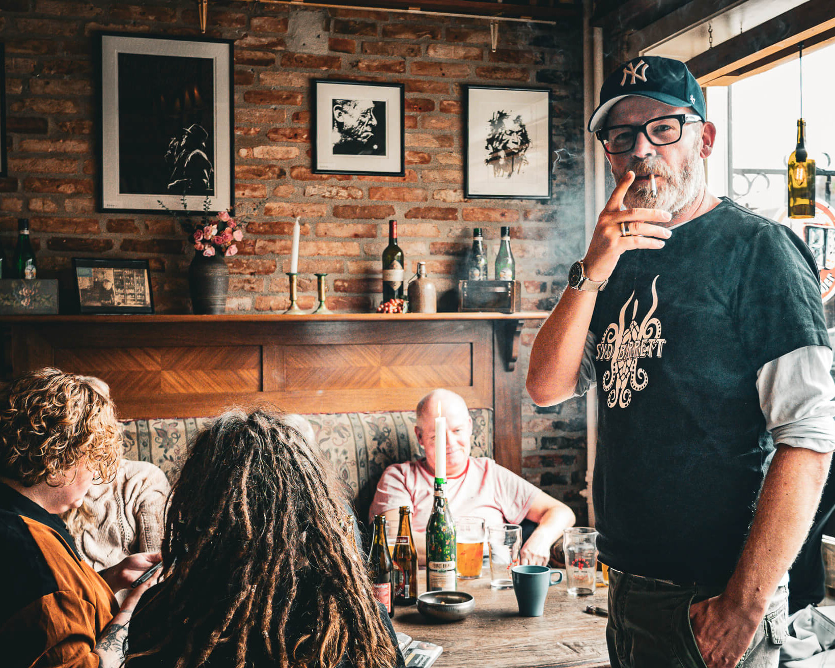Jørgen Folmer ved ferniseringen fredag. Foto: Fjodor Pedersen.
