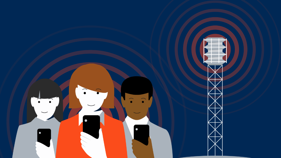 Der testes både via sirener og mobil. Grafik: Beredskabsstyrelsen.