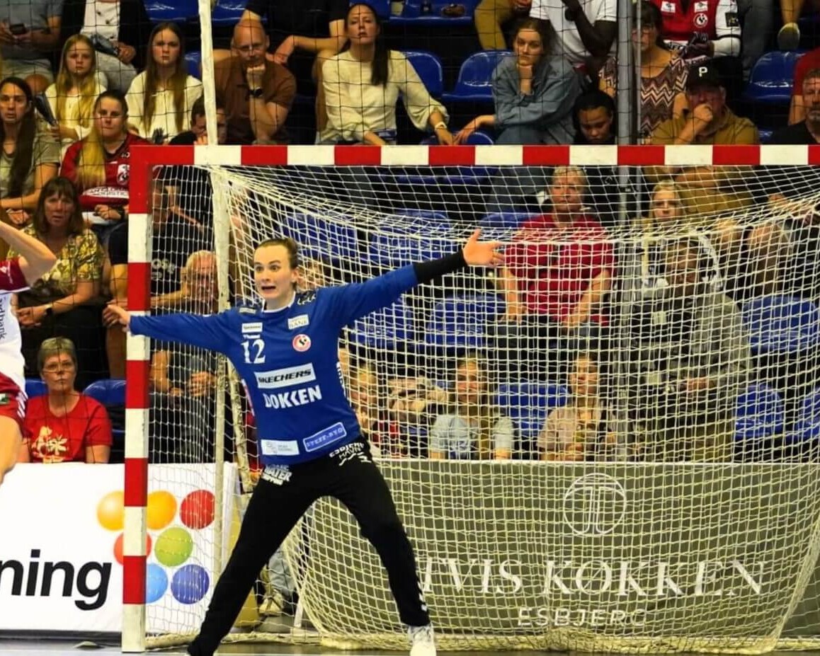 Anne Kristensen i Team Esbjergs mål. Foto: Fjodor Pedersen.