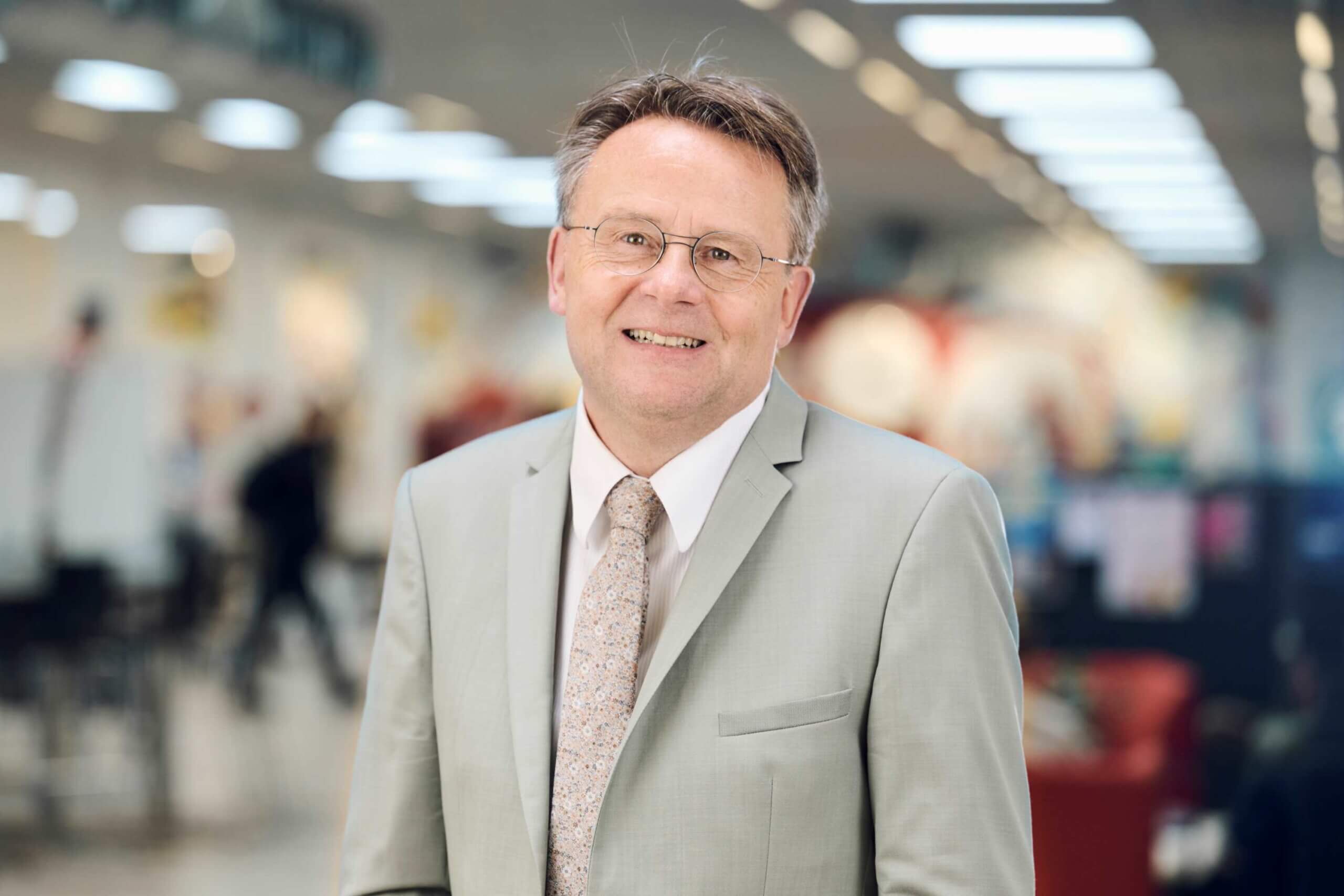 Rektor hos EASV Henrik Larsen. Foto: Erhvervskademi SydVest/Christer Holte.