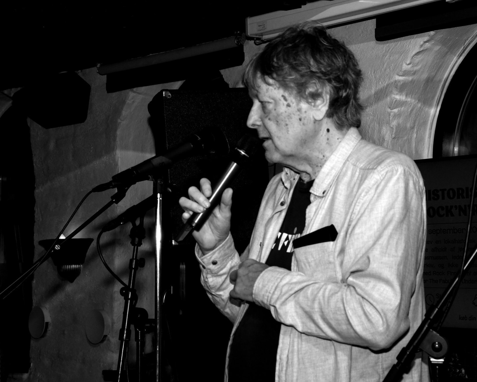 Poul Bjelke Laursen ved et arrangement på Stalden i september 2024. Foto: Peter Langwithz Smith.