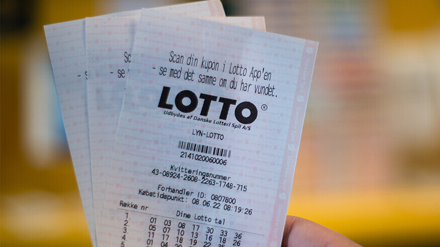 Lotto-kuponer fra Danske Spil. Pressefoto.