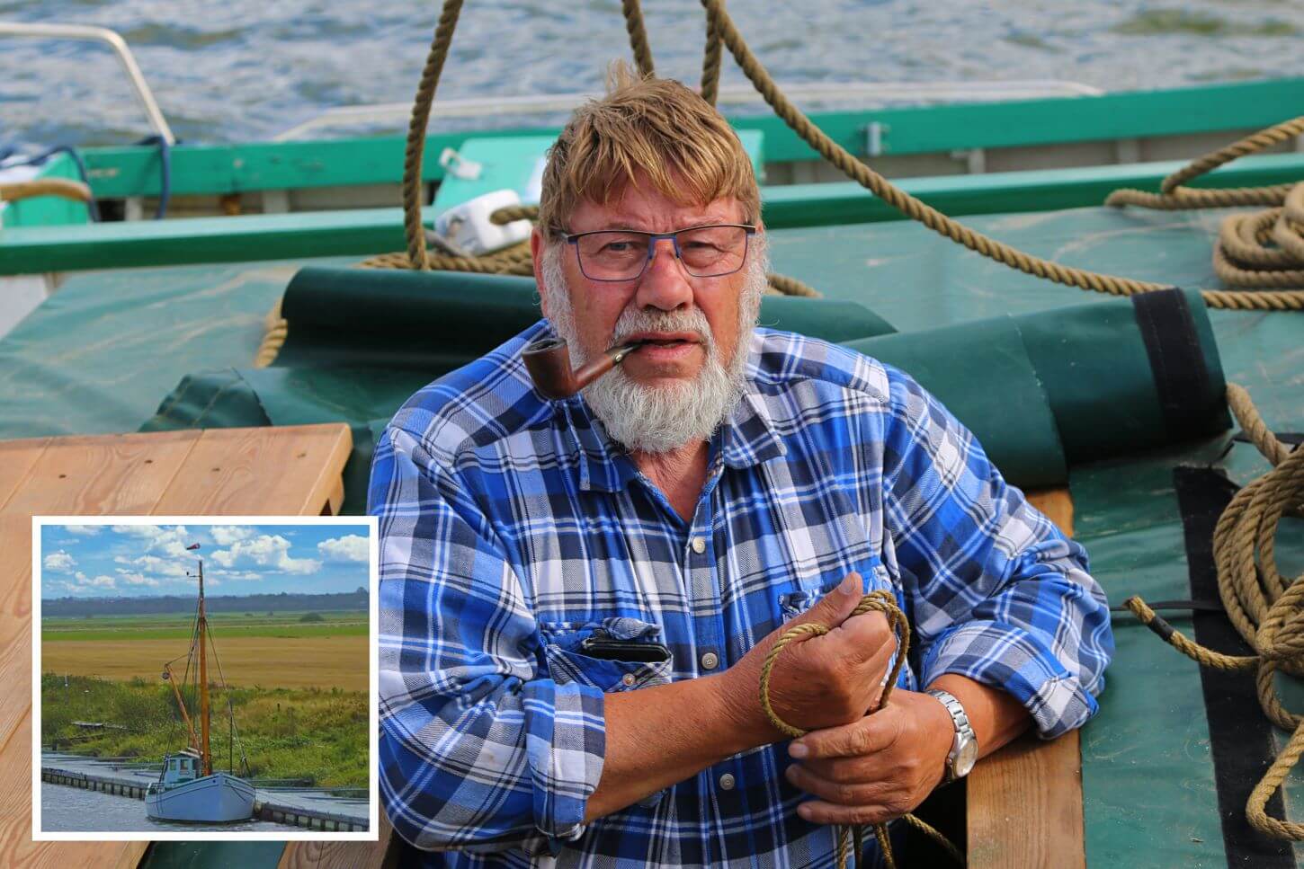 Oldermanden for Ribe Træskibslaug, Preben Glud. Foto: Johnny Tauman.