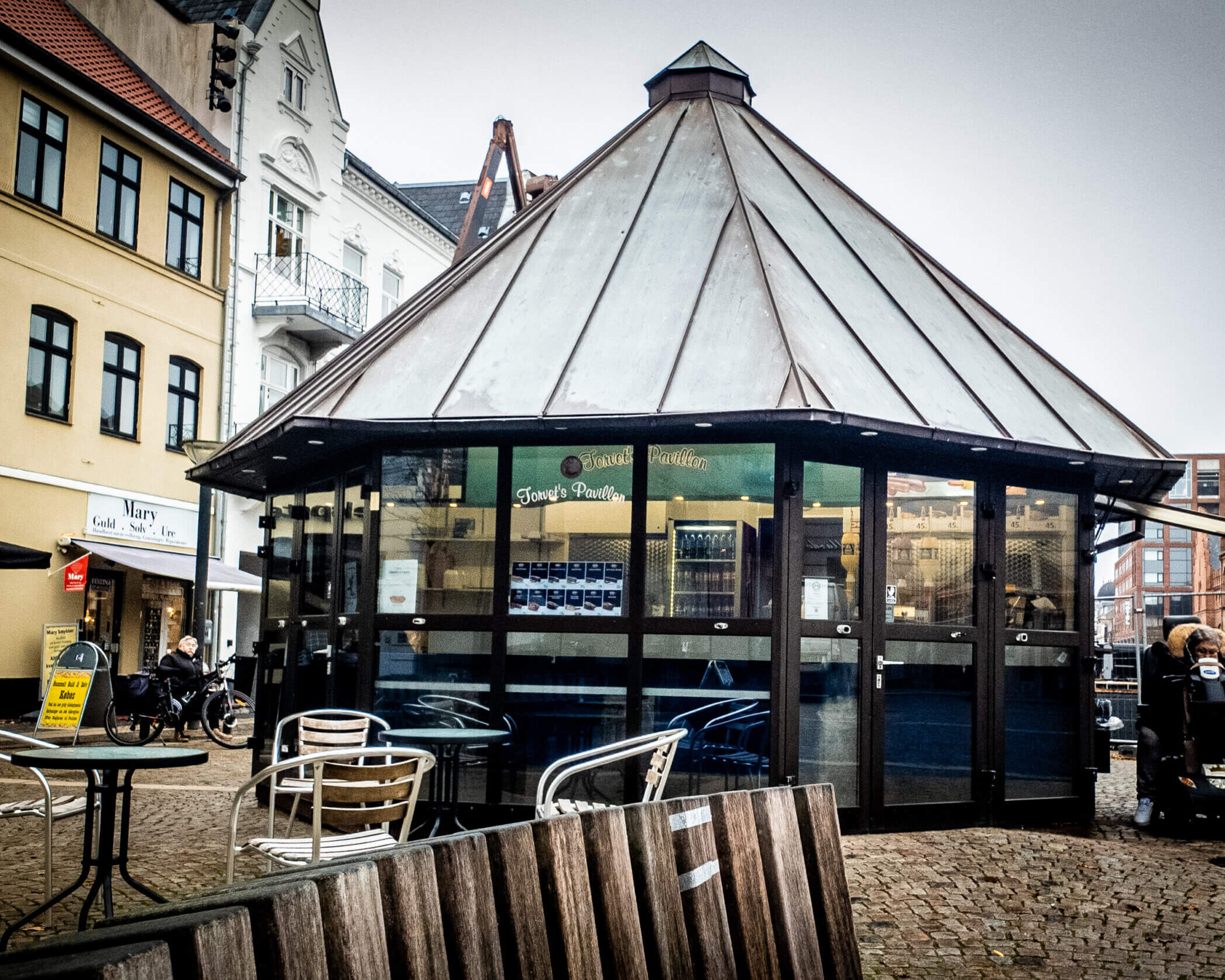 Torvets Pavillon har formelt adresse på Kongensgade 31. Foto: Fjodor Pedersen.