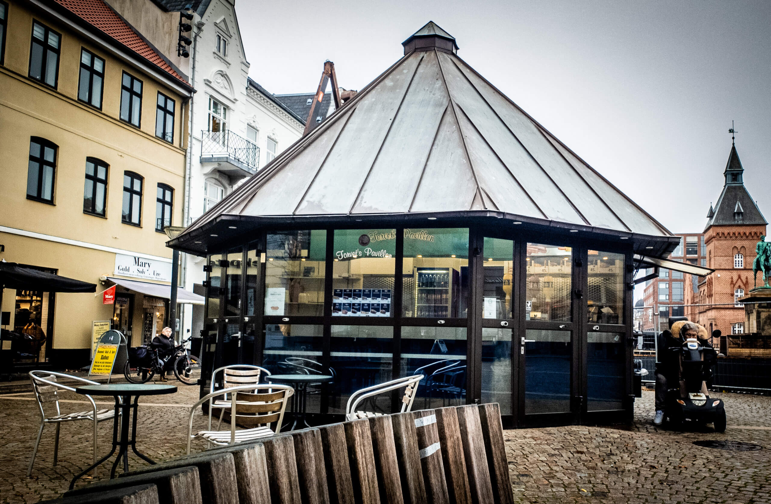 Torvets Pavillon har formelt adresse på Kongensgade 31. Foto: Fjodor Pedersen.