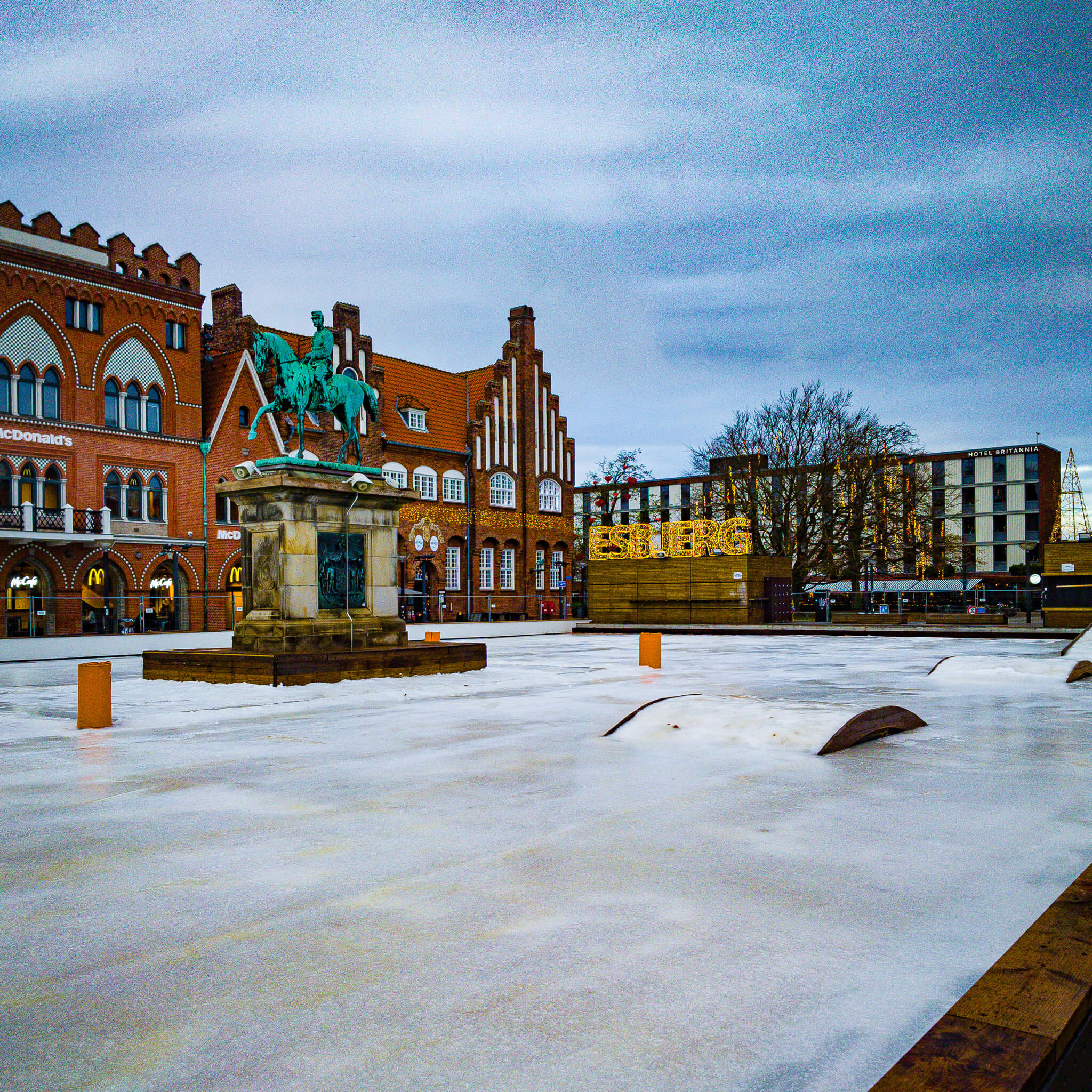 Skøjtebanen klar til åbning. Foto: Fjodor Pedersen.