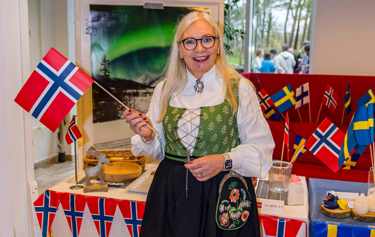 Undervisere og elever fra 25 lande var med til International Day på EASV. Foto: Kim Thøisen.