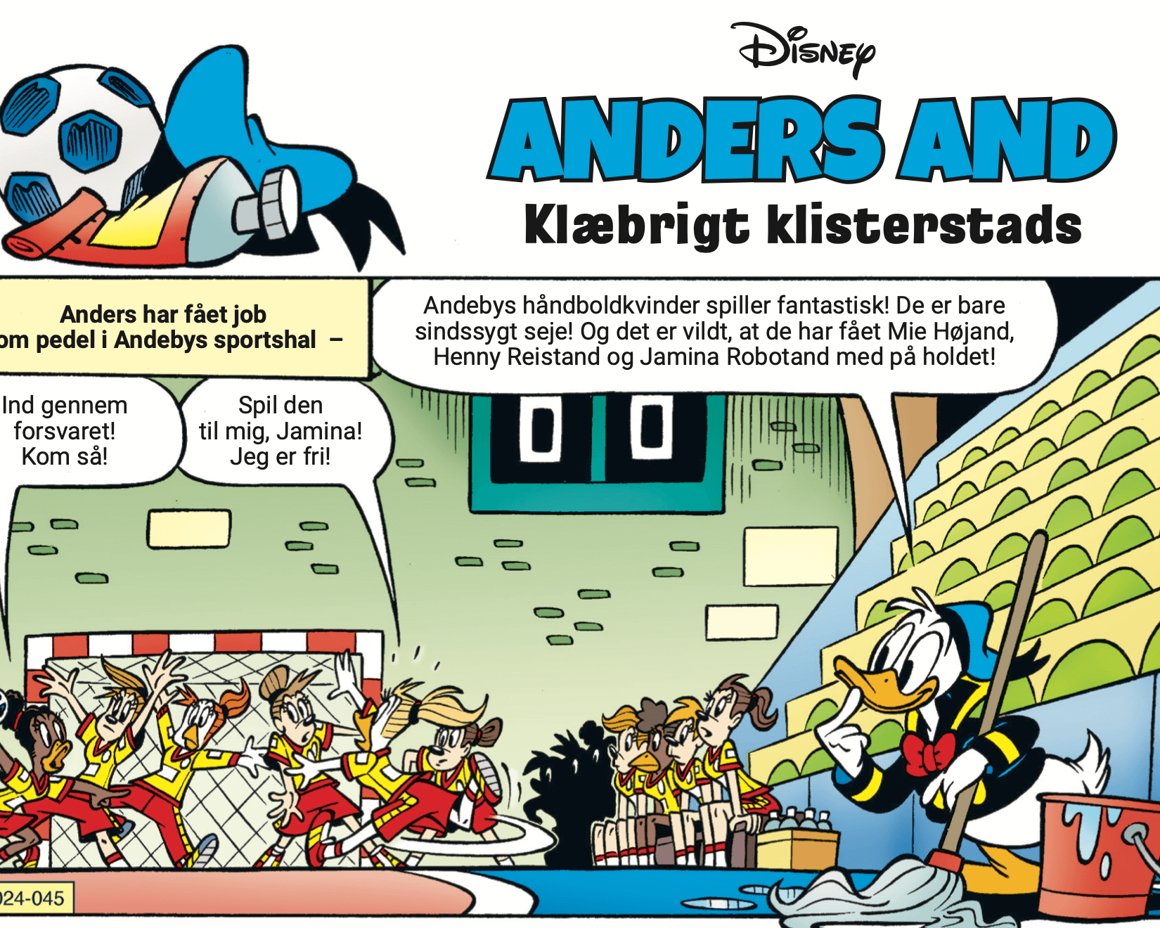Anders And & Co. håndbold-speical. Foto: Story House Egmont/Disney.
