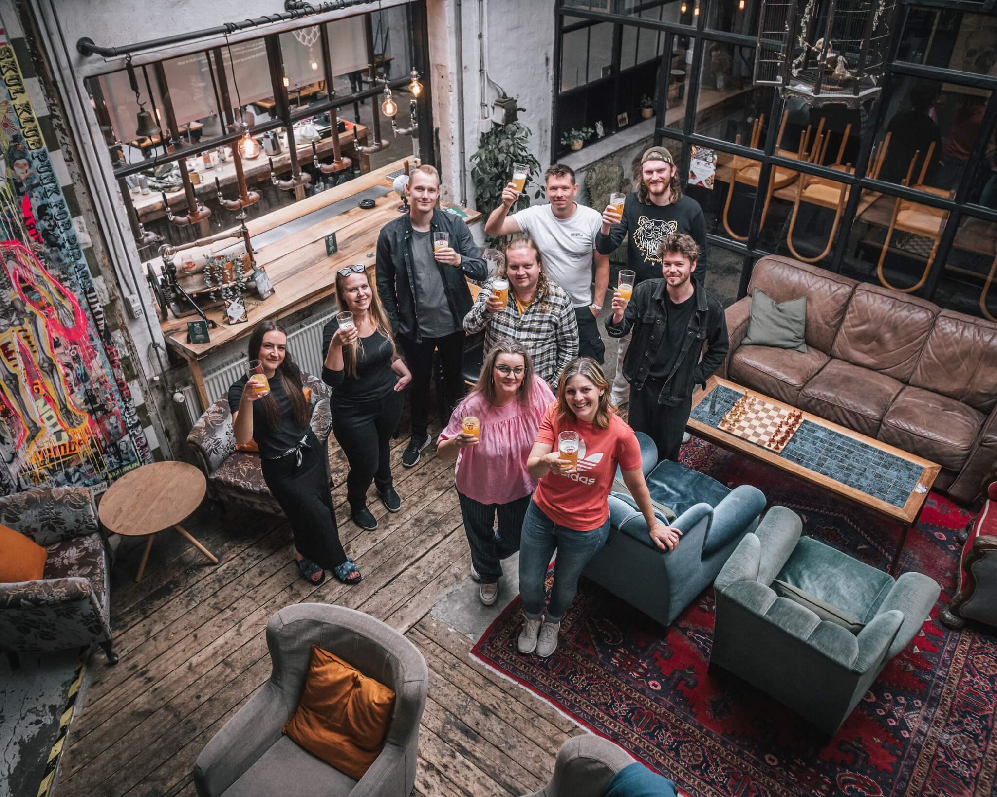 Personale på Esbjerg Bryghus. Arkivfoto: 10fingers.dk.