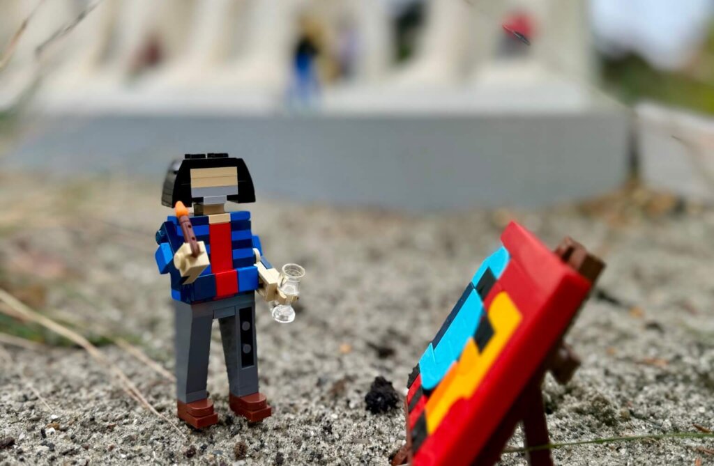 Johnny Madsen i miniatureudgave. Foto: Legoland Billund.