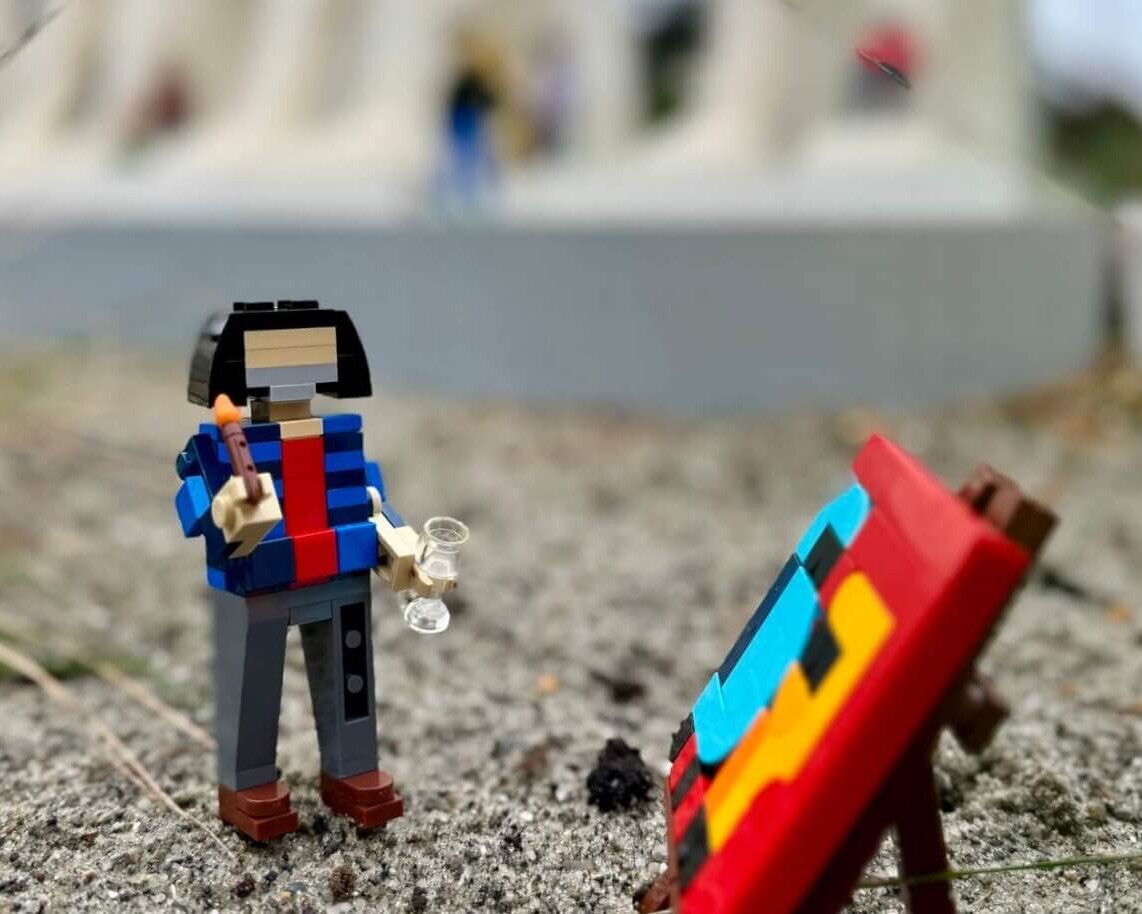 Johnny Madsen i miniatureudgave. Foto: Legoland Billund.