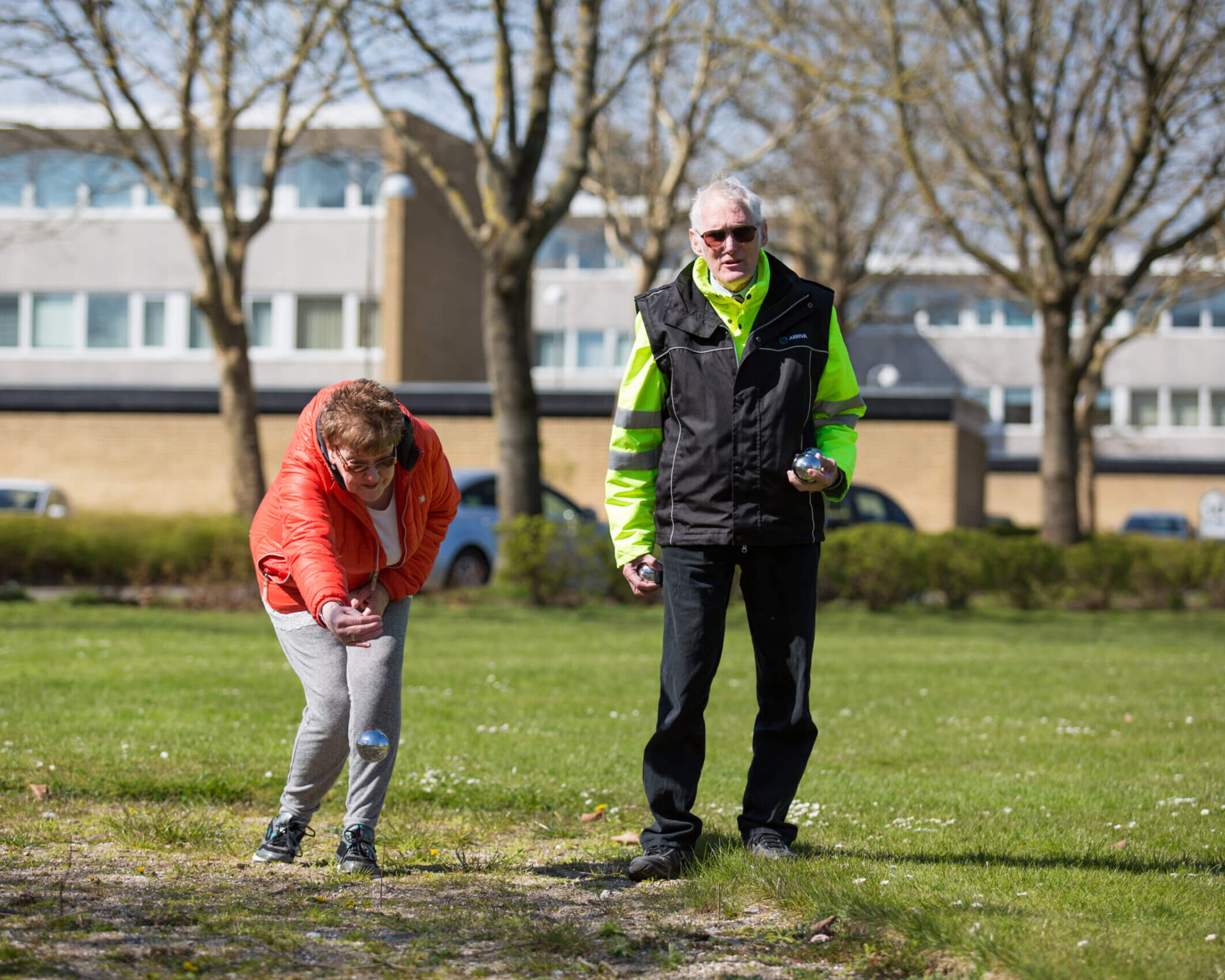 Seniorer spiller petanque. Genrefoto: Ursula Bach.