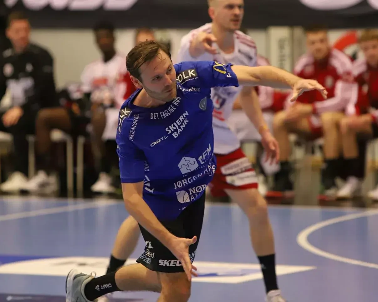 Mathias Jørgensen, Ribe-Esbjerg HH. Foto: Johnny Tauman.