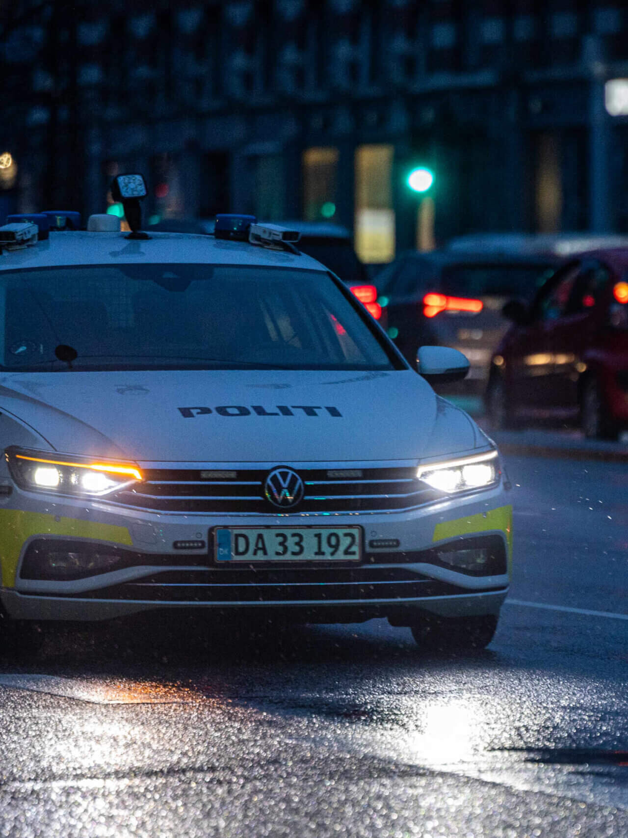 Patruljevogn om aftenen