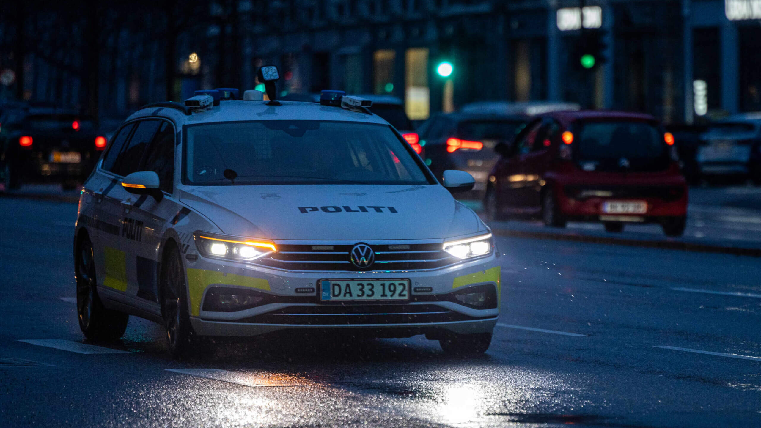 Patruljevogn om aftenen