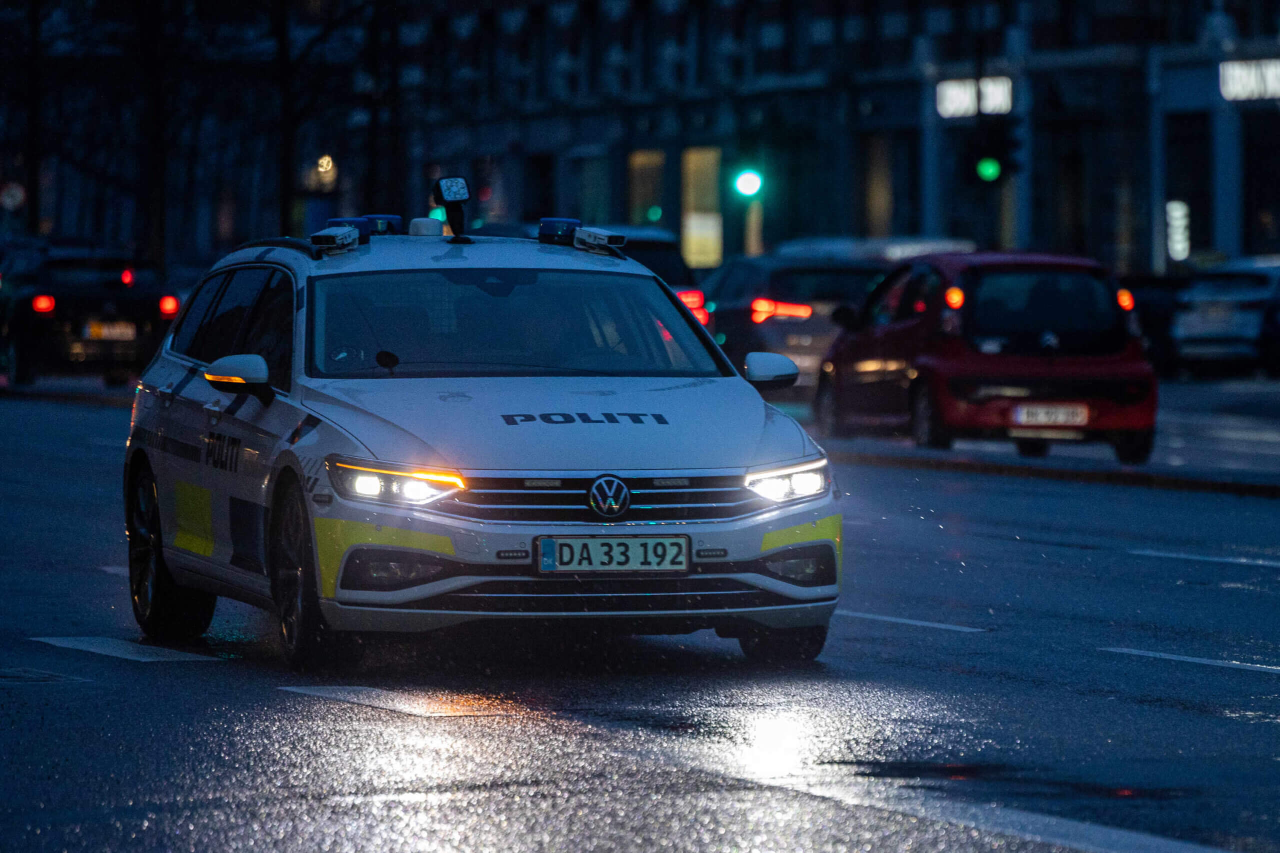 Patruljevogn om aftenen