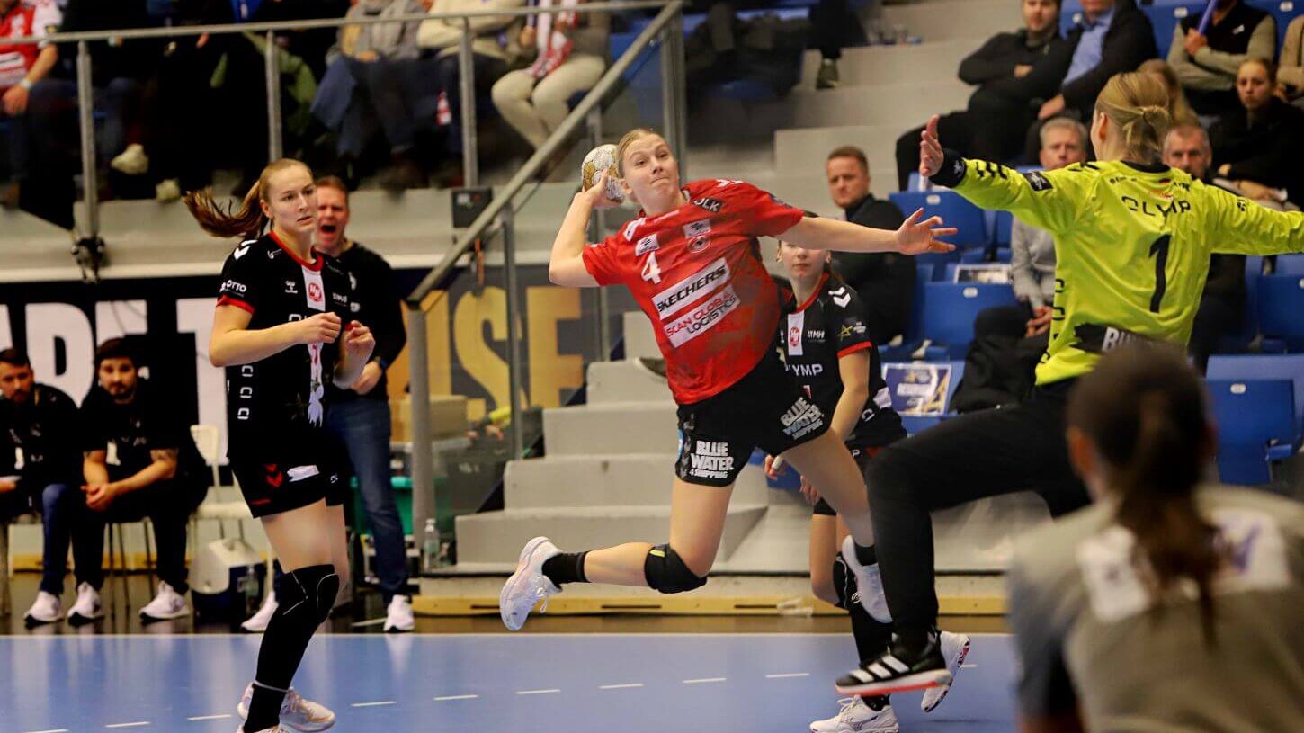 Team Esbjerg smed point mod tyskerne og deres stærke, svenske målmand. Foto: Johnny Tauman.