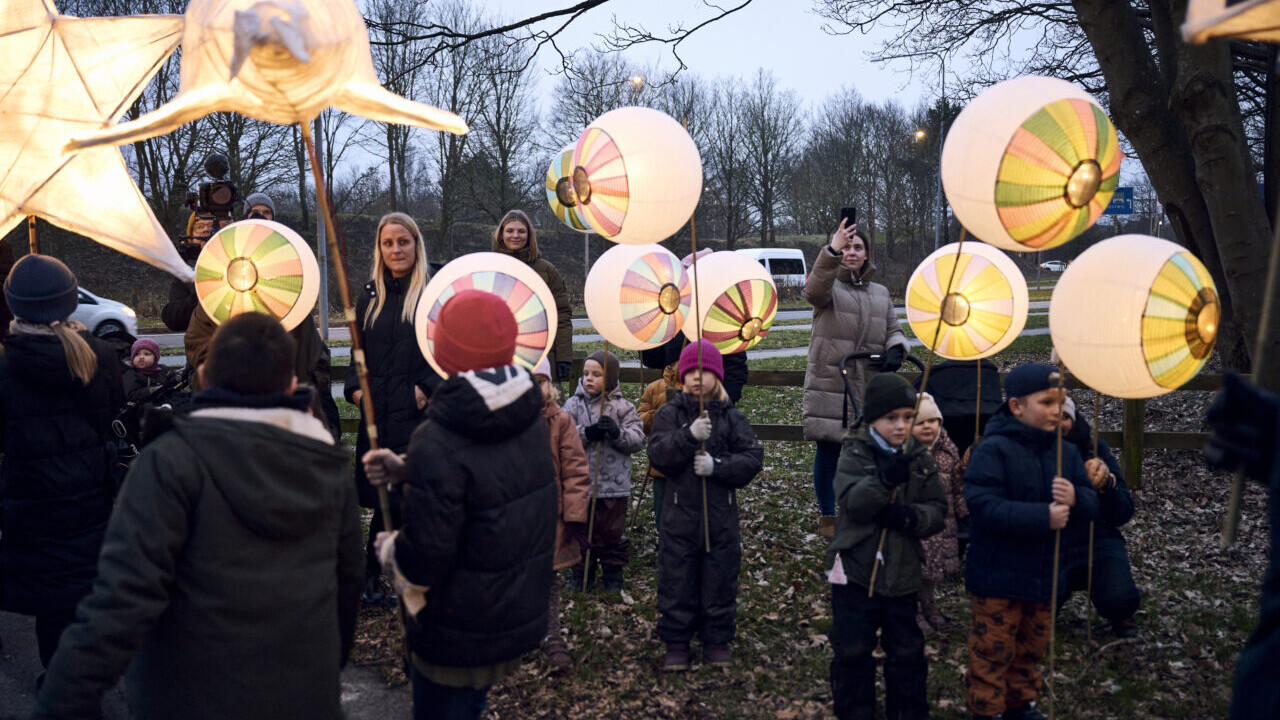 Lysfest i Det Internationale Kvarter. Foto: Christer Holte.