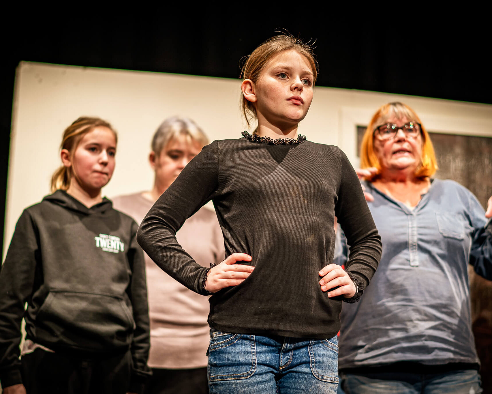 11-årige Sophie spiller Oliver Twist. Foto: Fjodor Pedersen.
