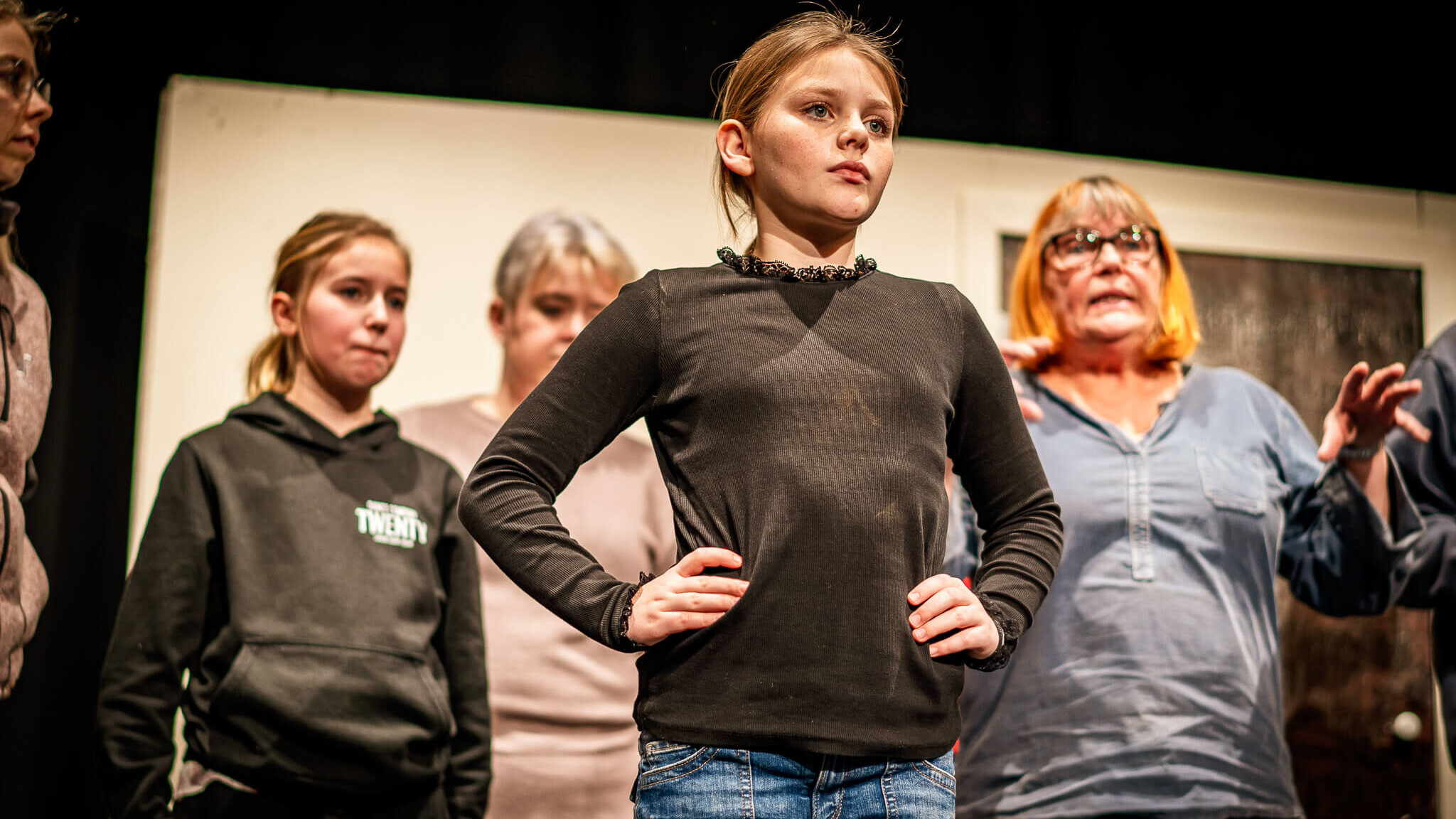 11-årige Sophie spiller Oliver Twist. Foto: Fjodor Pedersen.