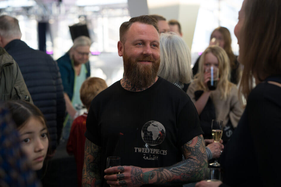Inge Ellegaard: Billeddomino, Esbjerg Kunstmuseum, fernisering 21. marts 2025. Foto: Fjodor Pedersen.