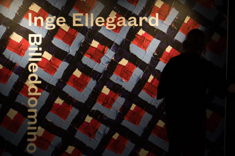 Inge Ellegaard: Billeddomino, Esbjerg Kunstmuseum, fernisering 21. marts 2025. Foto: Fjodor Pedersen.