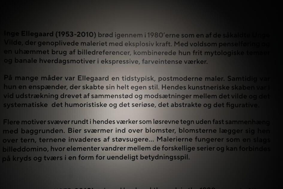 Inge Ellegaard: Billeddomino, Esbjerg Kunstmuseum, fernisering 21. marts 2025. Foto: Fjodor Pedersen.