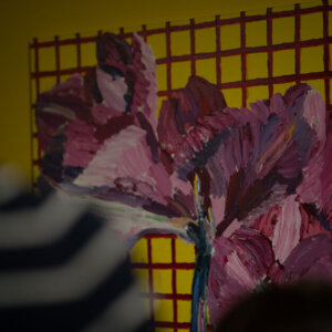 Inge Ellegaard: Billeddomino, Esbjerg Kunstmuseum, fernisering 21. marts 2025. Foto: Fjodor Pedersen.