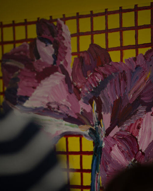 Inge Ellegaard: Billeddomino, Esbjerg Kunstmuseum, fernisering 21. marts 2025. Foto: Fjodor Pedersen.