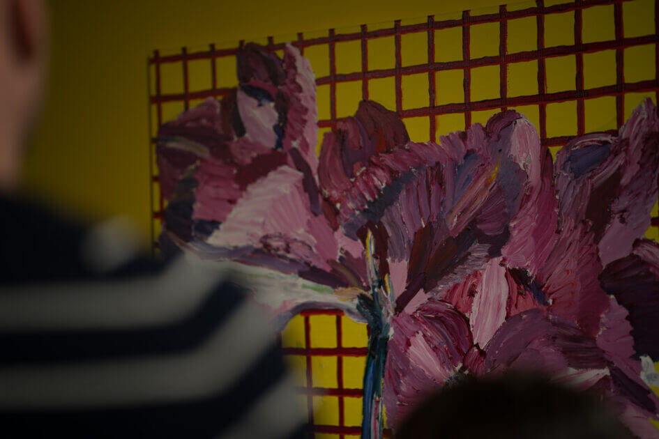 Inge Ellegaard: Billeddomino, Esbjerg Kunstmuseum, fernisering 21. marts 2025. Foto: Fjodor Pedersen.
