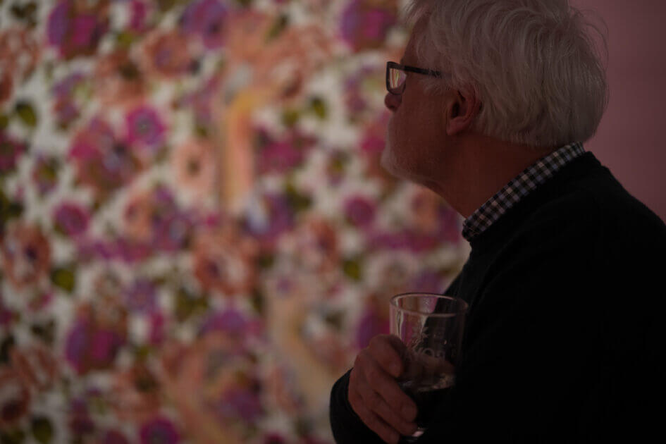 Inge Ellegaard: Billeddomino, Esbjerg Kunstmuseum, fernisering 21. marts 2025. Foto: Fjodor Pedersen.
