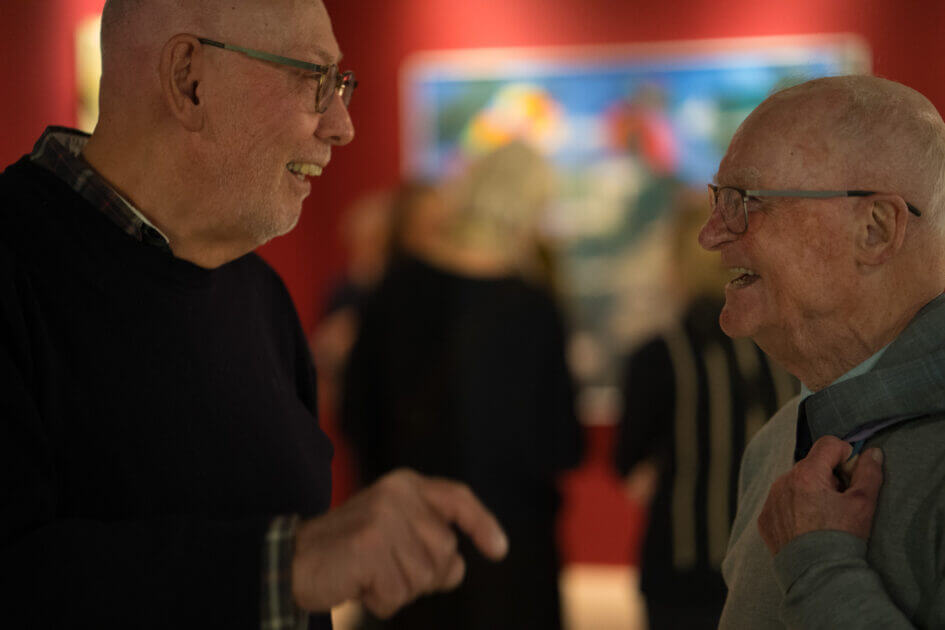 Inge Ellegaard: Billeddomino, Esbjerg Kunstmuseum, fernisering 21. marts 2025. Foto: Fjodor Pedersen.