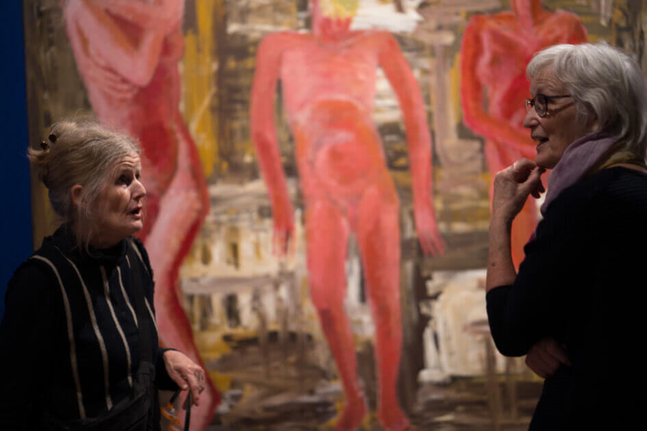 Inge Ellegaard: Billeddomino, Esbjerg Kunstmuseum, fernisering 21. marts 2025. Foto: Fjodor Pedersen.