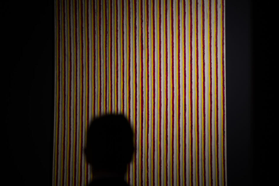 Inge Ellegaard: Billeddomino, Esbjerg Kunstmuseum, fernisering 21. marts 2025. Foto: Fjodor Pedersen.