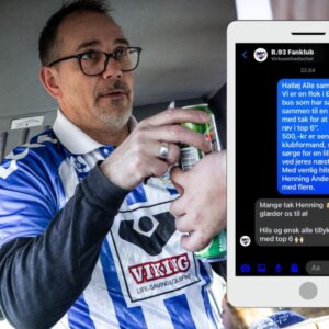 Henning Andersen tog initiativ til indsamlingen. Foto og collage: Fjodor Pedersen.
