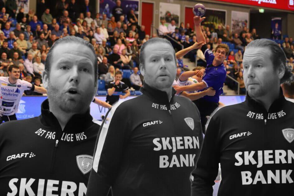 Marc Uhd kræver tænding af sit Ribe-Esbjerg-mandskab. Foto: Johnny Tauman.
