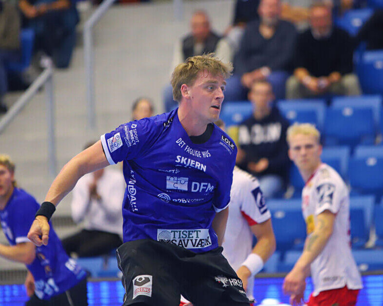 Topscorer Andreas Søgaard, Ribe-Esbjerg HH. Foto: Johnny Tauman.