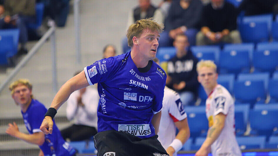 Topscorer Andreas Søgaard, Ribe-Esbjerg HH. Foto: Johnny Tauman.