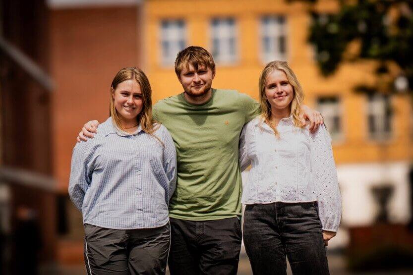 Astrid Juul Stenderup, Lasse Gottlieb og Sophie Eberhard. Arkivfoto: Fjodor Pedersen.