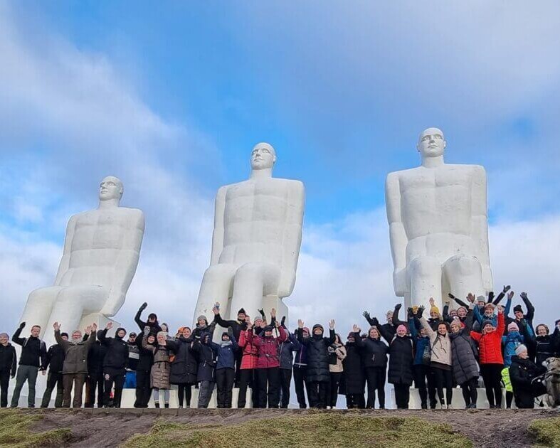 Fra en tidligere vandring i GåDigGlad Esbjerg. Privatfoto.
