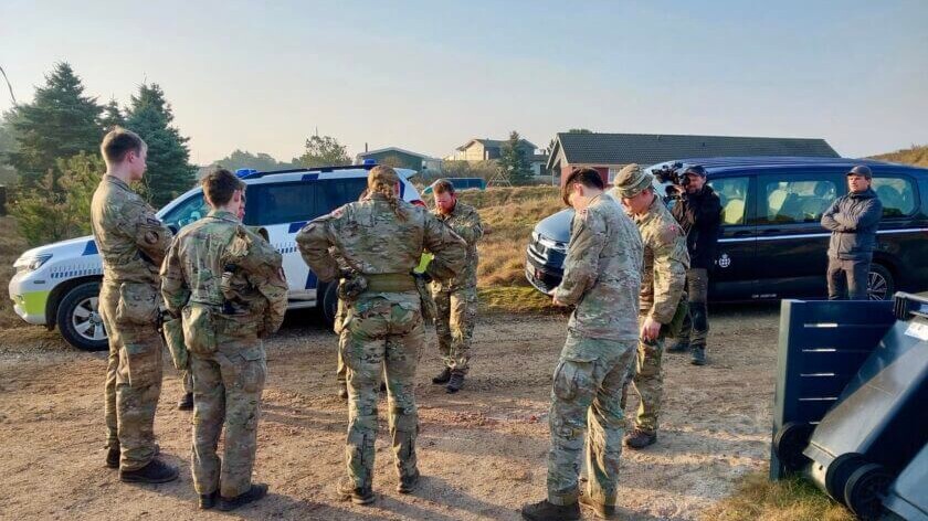 Stor operation på Fanø. Foto: Syd- & Sønderjyllands Politi.