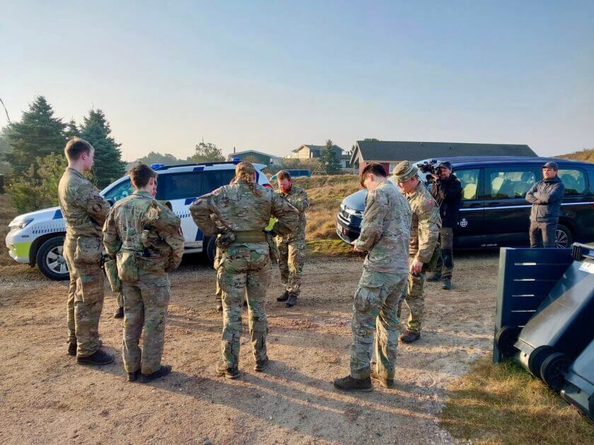 Stor operation på Fanø. Foto: Syd- & Sønderjyllands Politi.