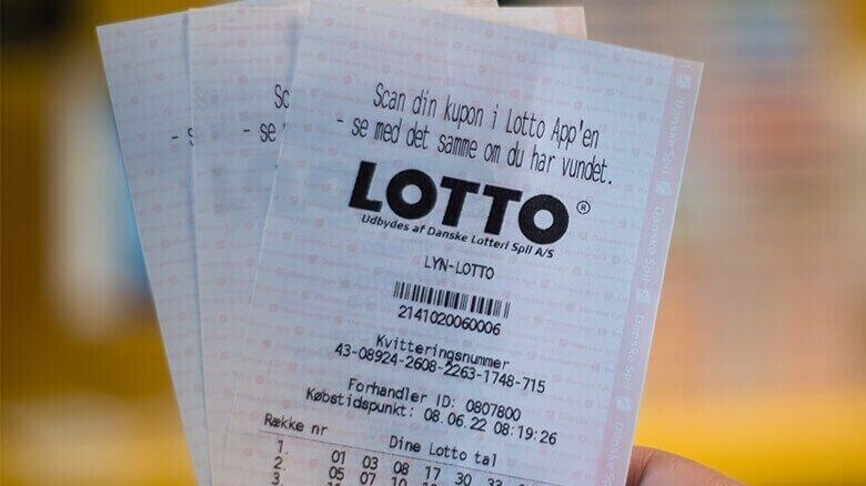 Lotto-kuponer fra Danske Spil. Pressefoto.