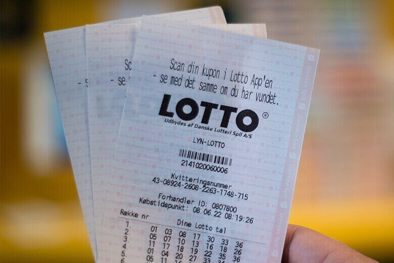 Lotto-kuponer fra Danske Spil. Pressefoto.