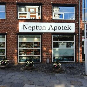 Neptun Apotek flyttede til den nuværende adresse i 2015. Arkivfoto.