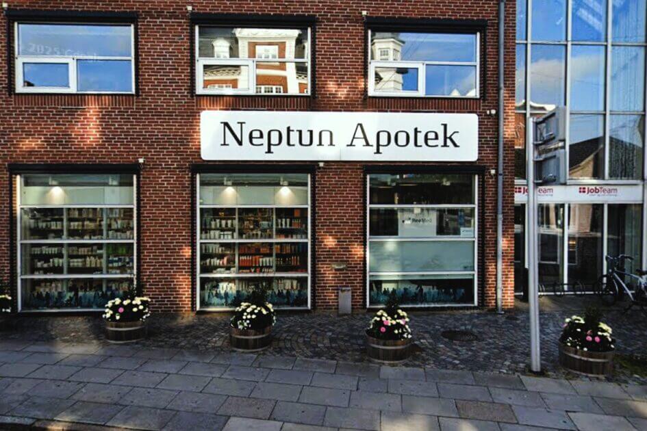Neptun Apotek flyttede til den nuværende adresse i 2015. Arkivfoto.