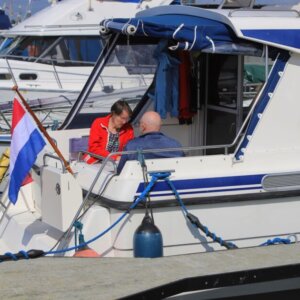Dansk-hollandsk ægtepar klar til at sejle til Holland. Foto: Johnny Tauman.